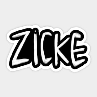 Zicke, German Sticker